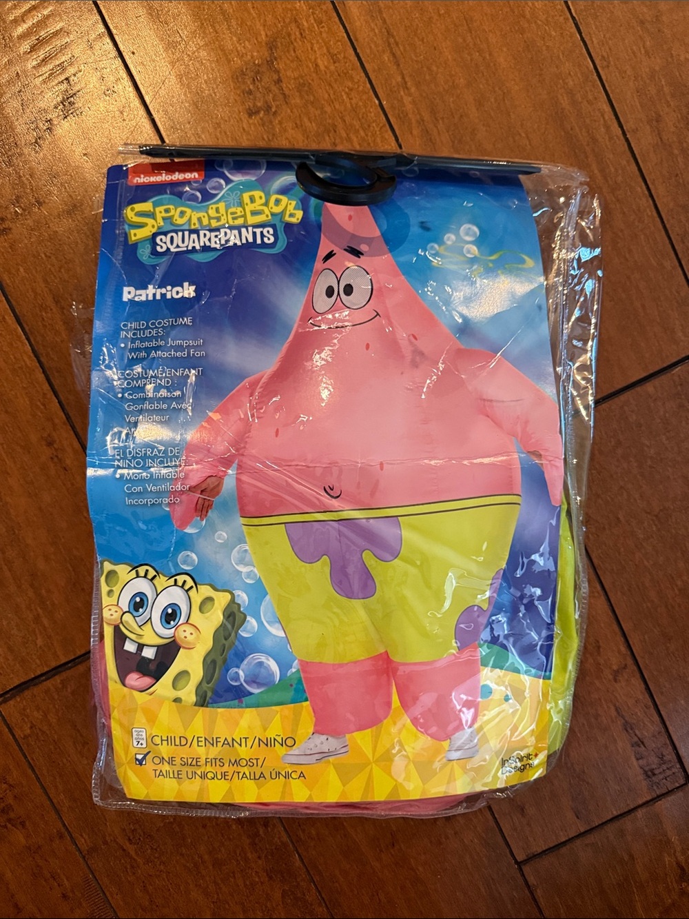 SpongeBob Patrick Star Inflatable Costume - Child One Size Fits Most